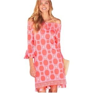 NWT Cabana Life Spring Regatta Coverluxe Smocked Dress XL